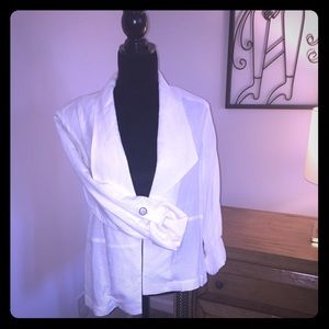 White linen jacket